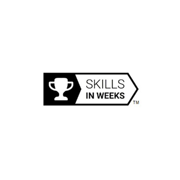 ۴ý skills in weeks logo with T-M designation wide version